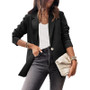 Women's Solid Casual Long Sleeve Blazer Ol Chic Professional Slim Top Jacket