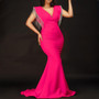 Plus Size Women'S Summer V-Neck Sexy Tassel Party Dress Bridesmaid Dress