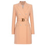 Spring Autumn Fashion Solid Color Slim Belt Long Sleeve Slim Chic Career Suit Dress