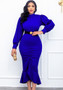 Long Sleeve Chic Slim-Fit Mermaid Party Dress