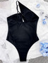 Women  Cutout Sexy Drawstring Bodysuit Swimwear Bikini