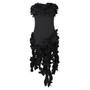 Women's Summer Sexy Strapless Ruffle Tassel Dress