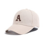 Simple Letter Embroidered Peaked Hat