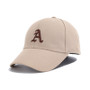 Simple Letter Embroidered Peaked Hat