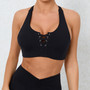 Women Crossover Tank Yoga Bra Quick-Drying Fitness Top