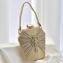 Women's Evening Bag Pleated Handbag Crossbody Formal Party Diamond Evening Bag