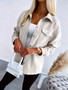 Plus Size Autumn And Winter Long Sleeve Solid Color Jacket Women's Top