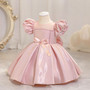 Children's Dress Puff Sleeve Baby Girl Princess Dress