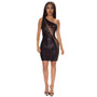 Women's Slash Shoulder Sequin Mesh Sexy Nightclub Fashion Bodycon Dress