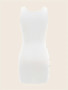 Summer  Street Solid Color Strap Sexy Women's Bodycon Dress