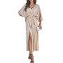 Women's Spring/Summer Chic Elegant V-Neck Loose Dress