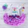 Summer Sweet And Cute Baby Girl Birthday Wear Short-Sleeved Romper Princess Skirt Two Piece Set