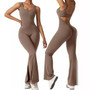 Women Sexy Sleeveless Backless Bell Bottom Jumpsuit