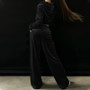 Women velvet Sport Hoodies and Pant Casual Two-Piece Set