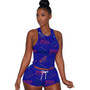 Women Printed Tank Top and Shorts Two-Piece Set