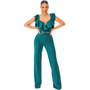 Women Ruffle Off Shoulder Jumpsuit