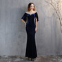 Women Elegant Formal Party Mermaid Skirt Maxi Evening Dress