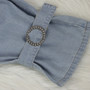 High Waist Belt Denim Pants