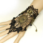 (5PCS)Retro Fashion Style Bracelet Spider Web Black Lace Lace Gloves Halloween Day Accessories