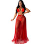 Women Sexy Bikini Beach Mesh Pleated Skirt Set