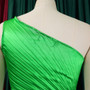 Women One Shoulder Slash Shoulder Pleated Hollow Irregular Dress
