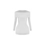 Women's Solid Color Off Shoulder Long Sleeve Tight Fitting Sexy Bodycon Dress