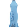 Women's Sexy Sleeveless Slim Fit Ruffled Bodycon Mermaid Dress