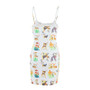 Women Sexy Suspender Bodycon Print Dress