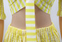 Women striped chiffon print Top and Skirt two-piece set