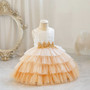 Children's Flower Girl Tutu Princess Dress Baby Girl's First Birthday Formal Party Dress