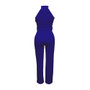 Women Sleeveless Ruffle Edge Jumpsuit