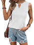 Women's Tank Top Keyhole Neck Sleeveless Summer Casual Top