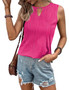 Women's Tank Top Keyhole Neck Sleeveless Summer Casual Top