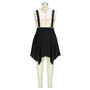 Women Spring Summer Chic Fresh and Simple Style Irregular Hem Suspender Skirt Plus Size Skirt