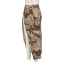 Women'S Fashion Camouflage Pocket Slit Skirt