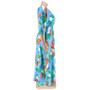 Plus Size Women's Summer Deep V-Neck Print Multicolor Dress