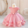 Girls' airplane sleeve princess dress