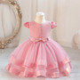 Girls' airplane sleeve princess dress