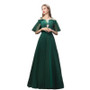 Dark Green Bridesmaid Sister Dress Elegant Chic Evening Dress