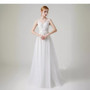 Strap V-Neck Lace Wedding Dress Fromal Party Evening Dress