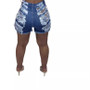 Women's Washed Distressed Sexy Denim Shorts