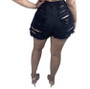 Women's Washed Distressed Sexy Denim Shorts