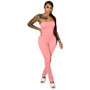 Women's Fashionable And Sexy Long Tight Fitting Low Back Strapless Jumpsuit