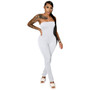 Women's Fashionable And Sexy Long Tight Fitting Low Back Strapless Jumpsuit