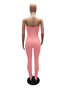 Women's Fashionable And Sexy Long Tight Fitting Low Back Strapless Jumpsuit