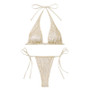 Glitter Bikini Feminine Strappy Two Pieces Swimsuit