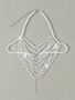 Imitation Pearl Embellished Halter Neck Bodychain