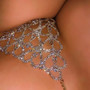 Jewelry Sexy Body Chain Rhinestone Luxury Lingerie Set Nightclub Heart Print Body Chain
