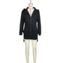 Women Fashion Sexy Zipper Hood Pocket Solid Color Jacket