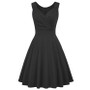 Plus Size Women Hepburn Style Cocktail Dress